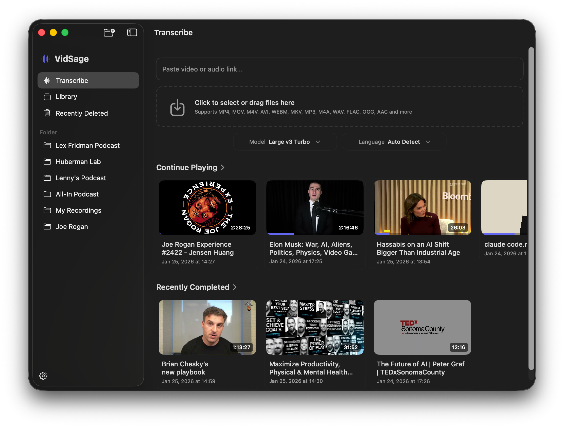 Step 1: Import a link or file